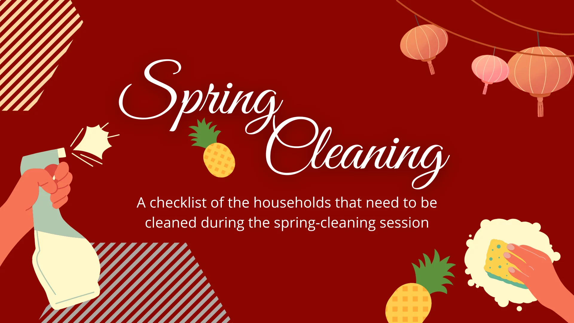 Spring Cleaning | A Checklist for Spring Cleaning Session
